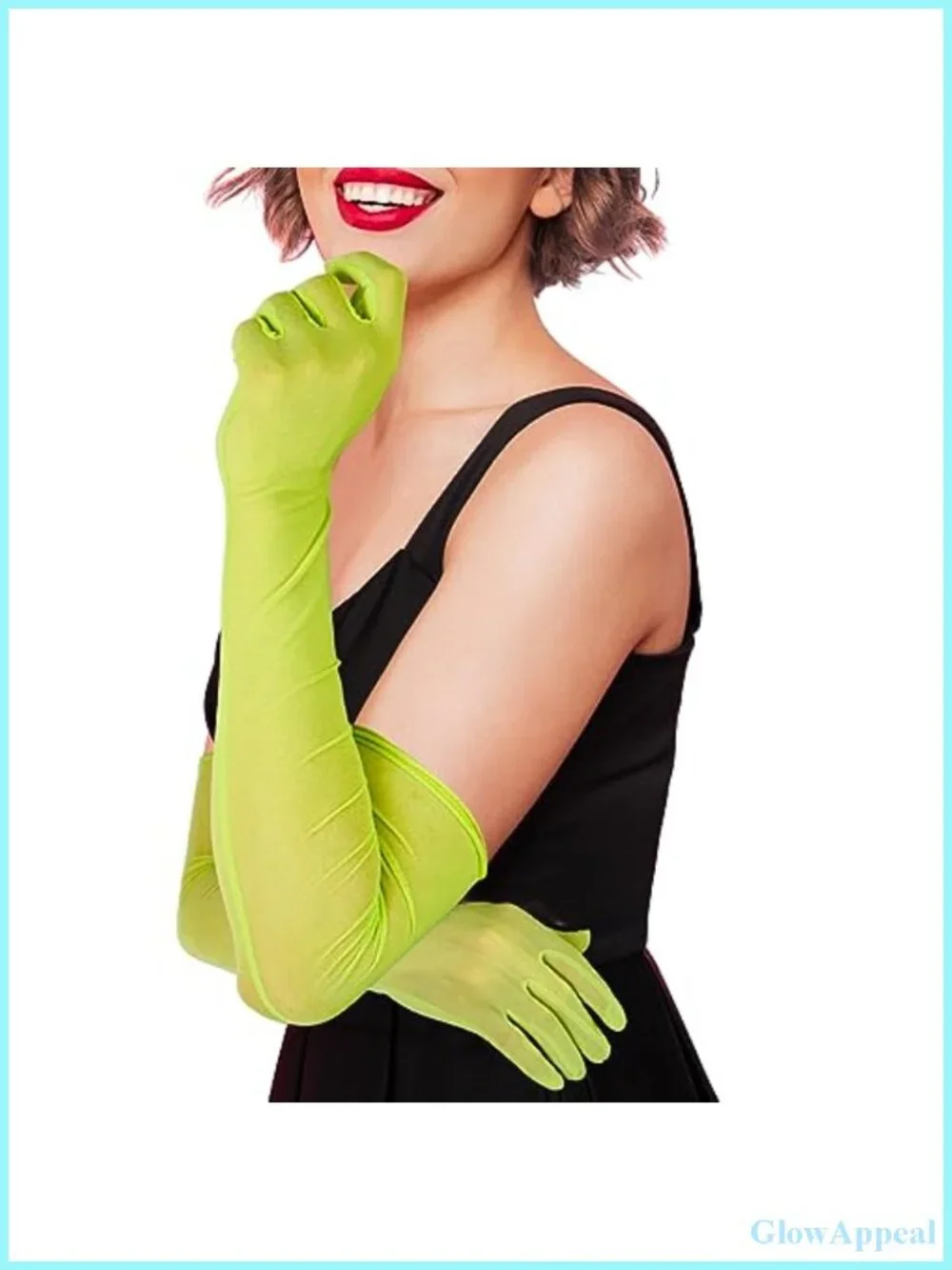 Extra Long Tulle Mesh Gloves for Women, Sheer Opera Length
